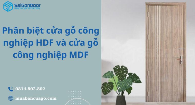 Phân biệt 2 dòng cửa gỗ công nghiệp HDF và cửa gỗ công nghiệp MDF