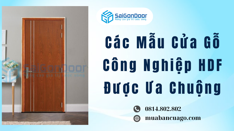 Các Mẫu Cửa Gỗ Công Nghiệp HDF Được Ưa Chuộng
