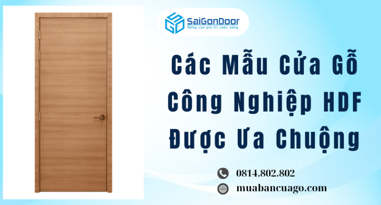 Các Mẫu Cửa Gỗ Công Nghiệp HDF Được Ưa Chuộng