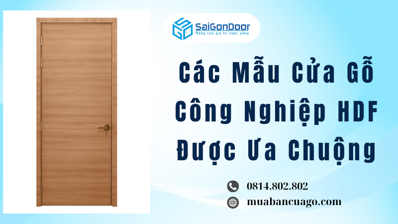 Các Mẫu Cửa Gỗ Công Nghiệp HDF Được Ưa Chuộng