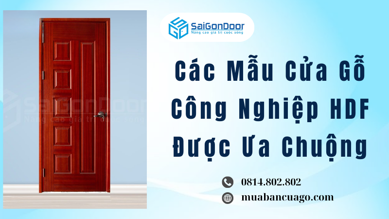 Các Mẫu Cửa Gỗ Công Nghiệp HDF Được Ưa Chuộng