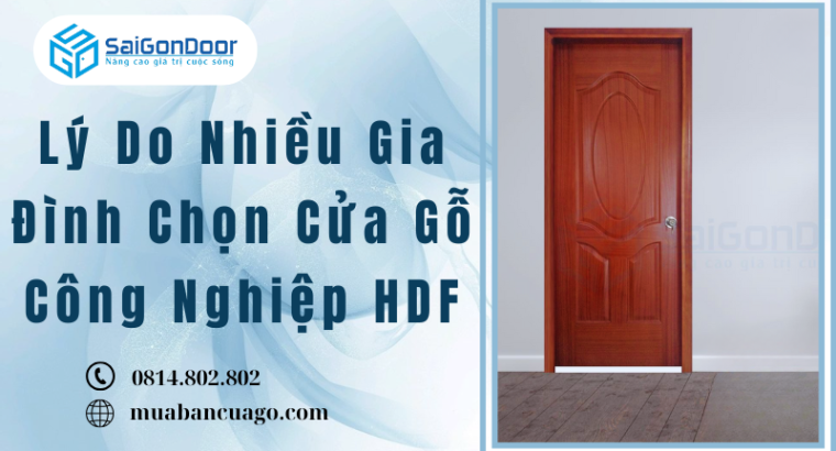 Lý Do Nhiều Gia Đình Chọn Cửa Gỗ Công Nghiệp HDF